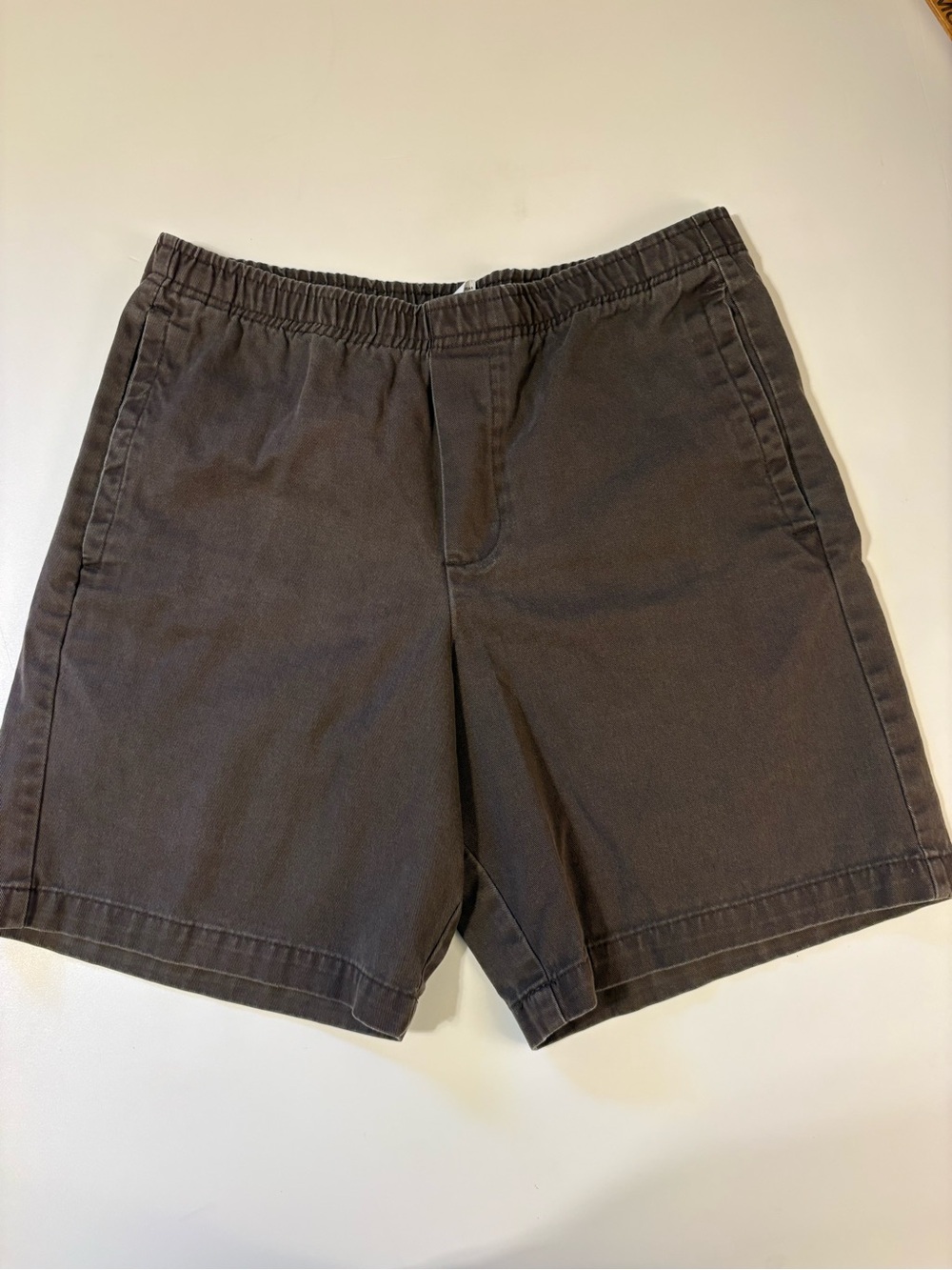 Women's Elastic-Waist Bermuda Shorts - Brown